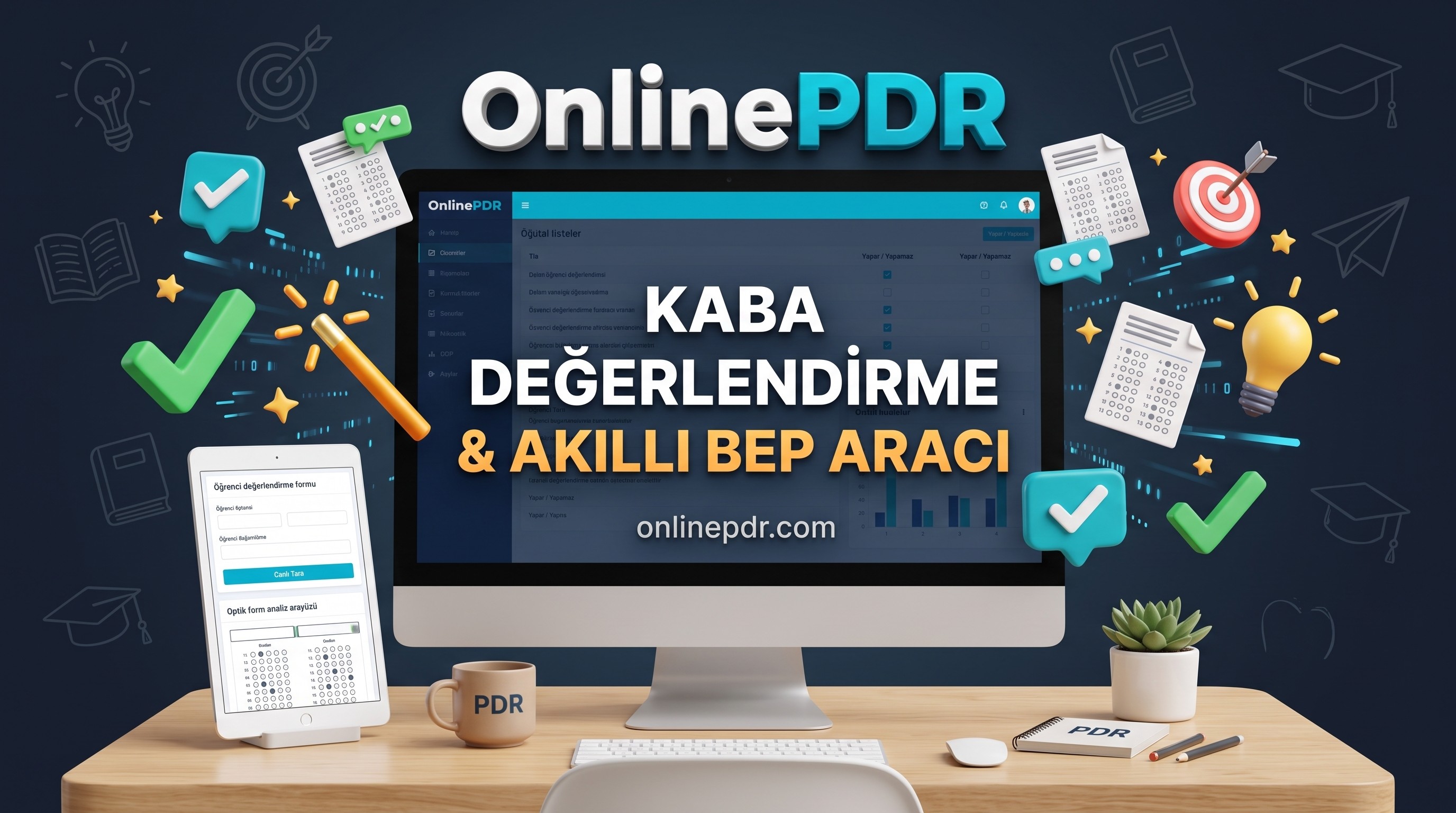 OnlinePDR Kaba Değerlendirme Formu ve Akıllı BEP Hazırlama Aracı